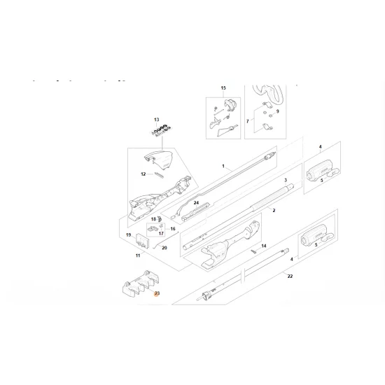 STIHL  Uchwyt ścienny HA01 501 2100